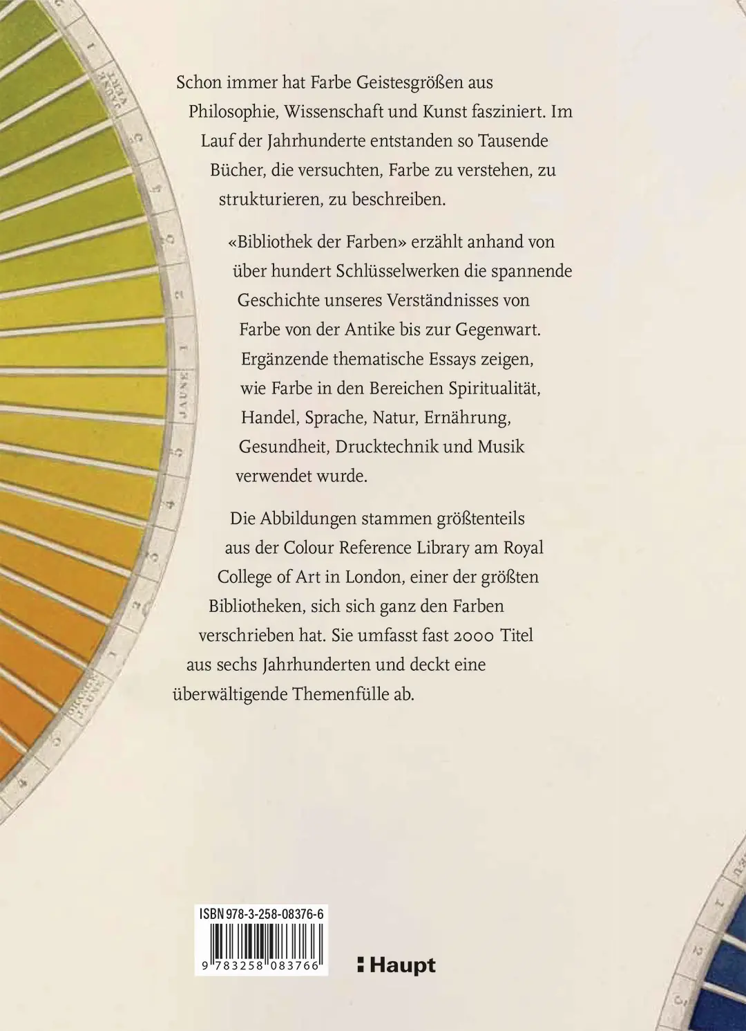 Rückseitencover Bibliothek der Farben