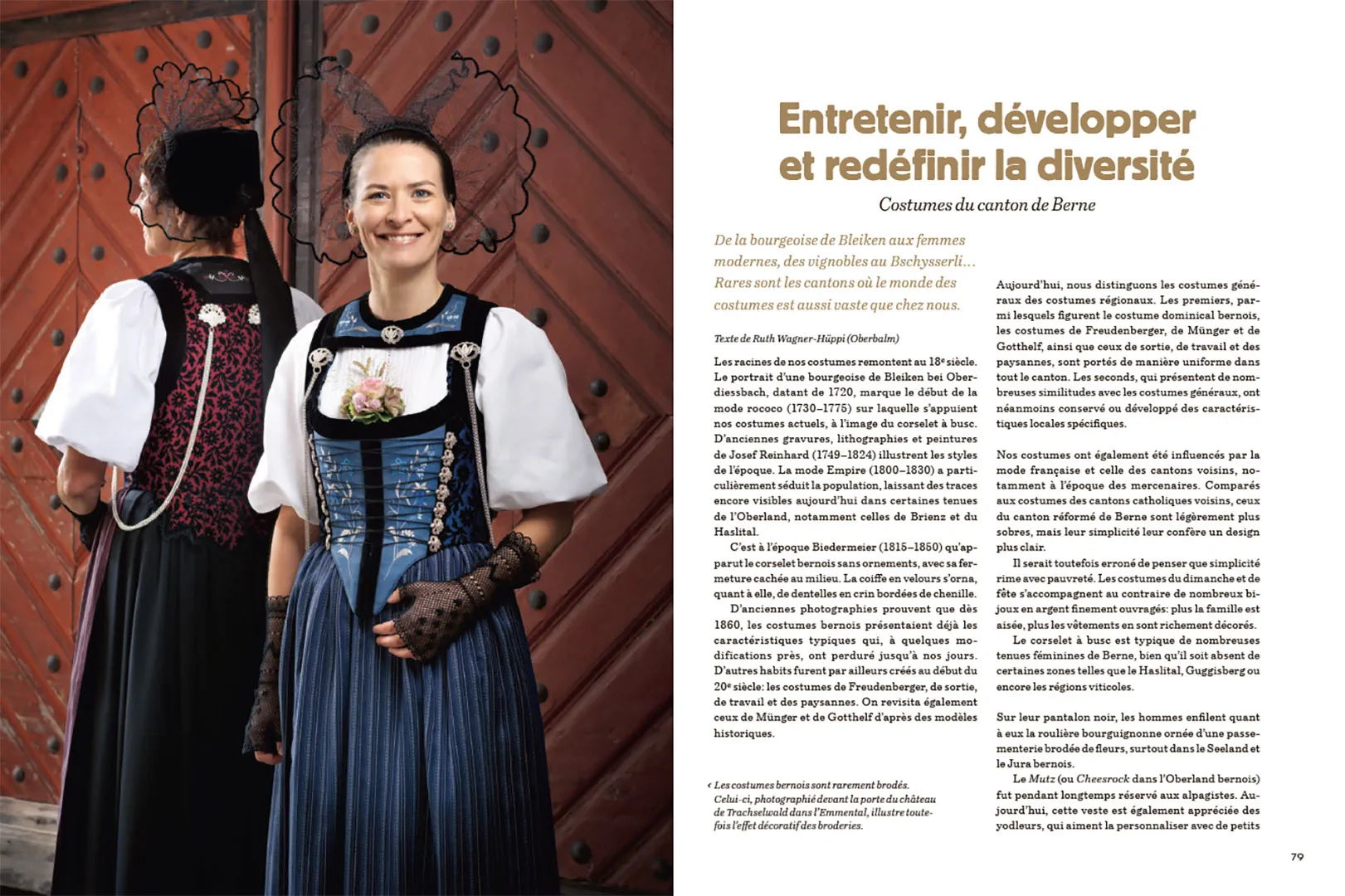 Beispielinhalt (Bild) Costumes traditionnels suisses