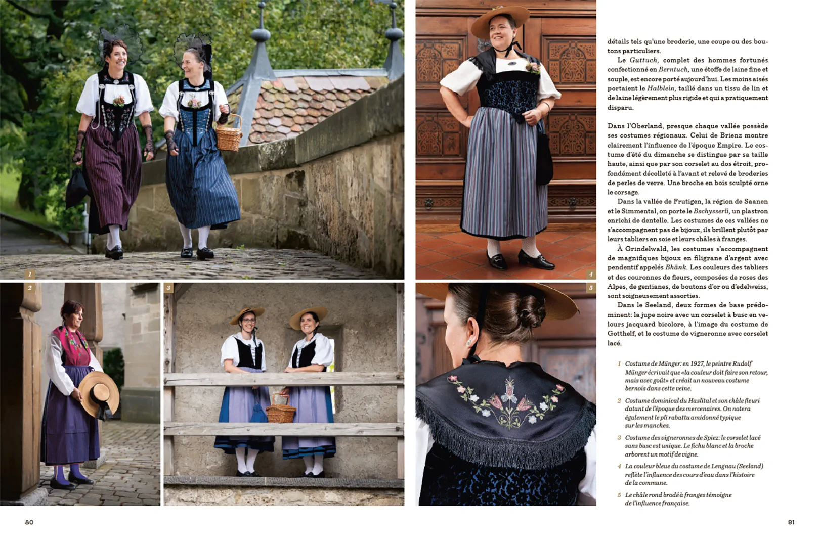 Beispielinhalt (Bild) Costumes traditionnels suisses
