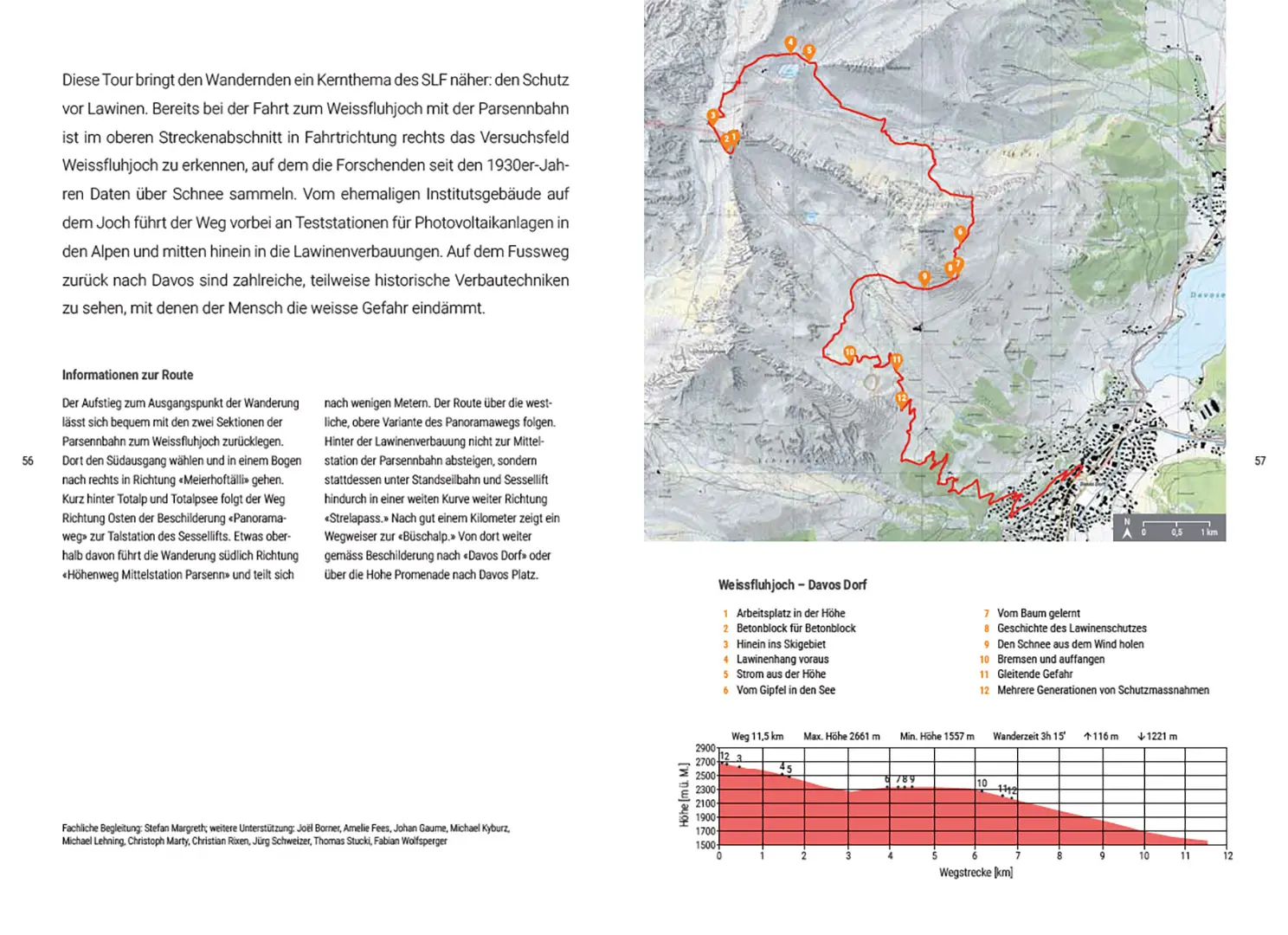 Beispielinhalt (Bild) Wandern, wo andere forschen
