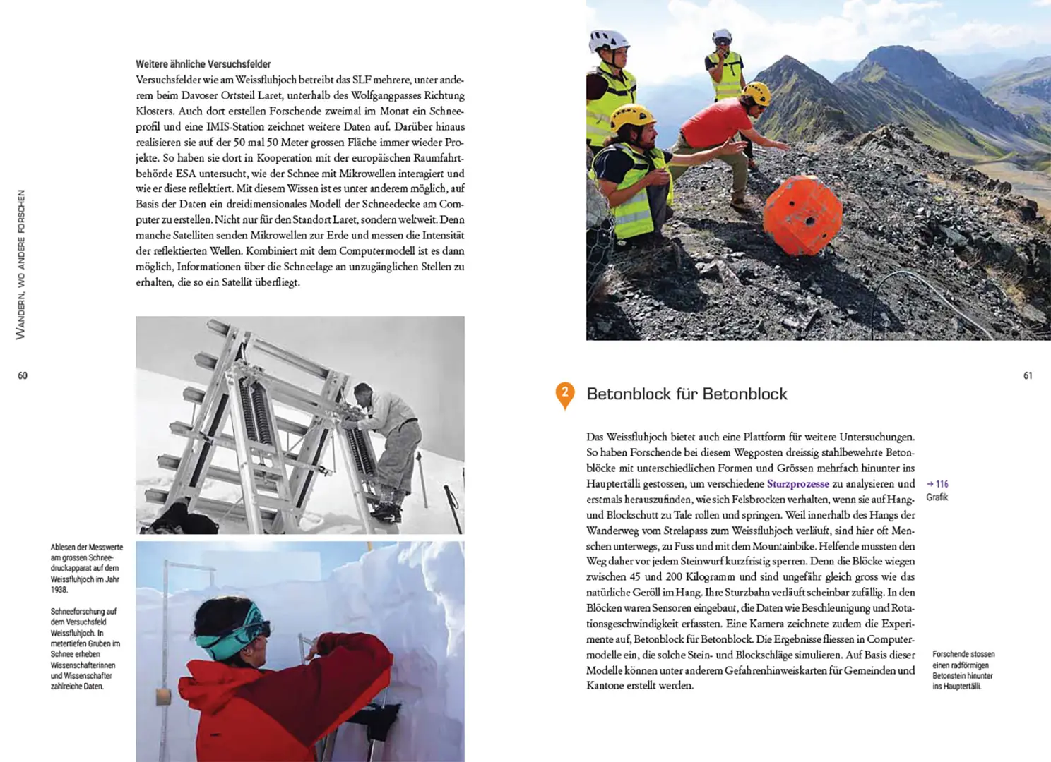 Beispielinhalt (Bild) Wandern, wo andere forschen