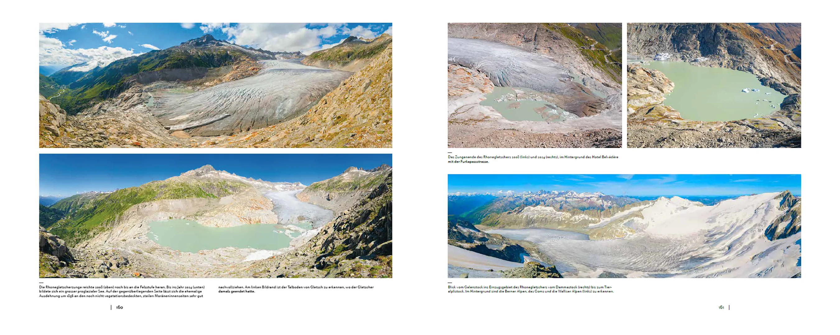 Beispielinhalt (Bild) Schweizer Gletscherlandschaften im Klimawandel