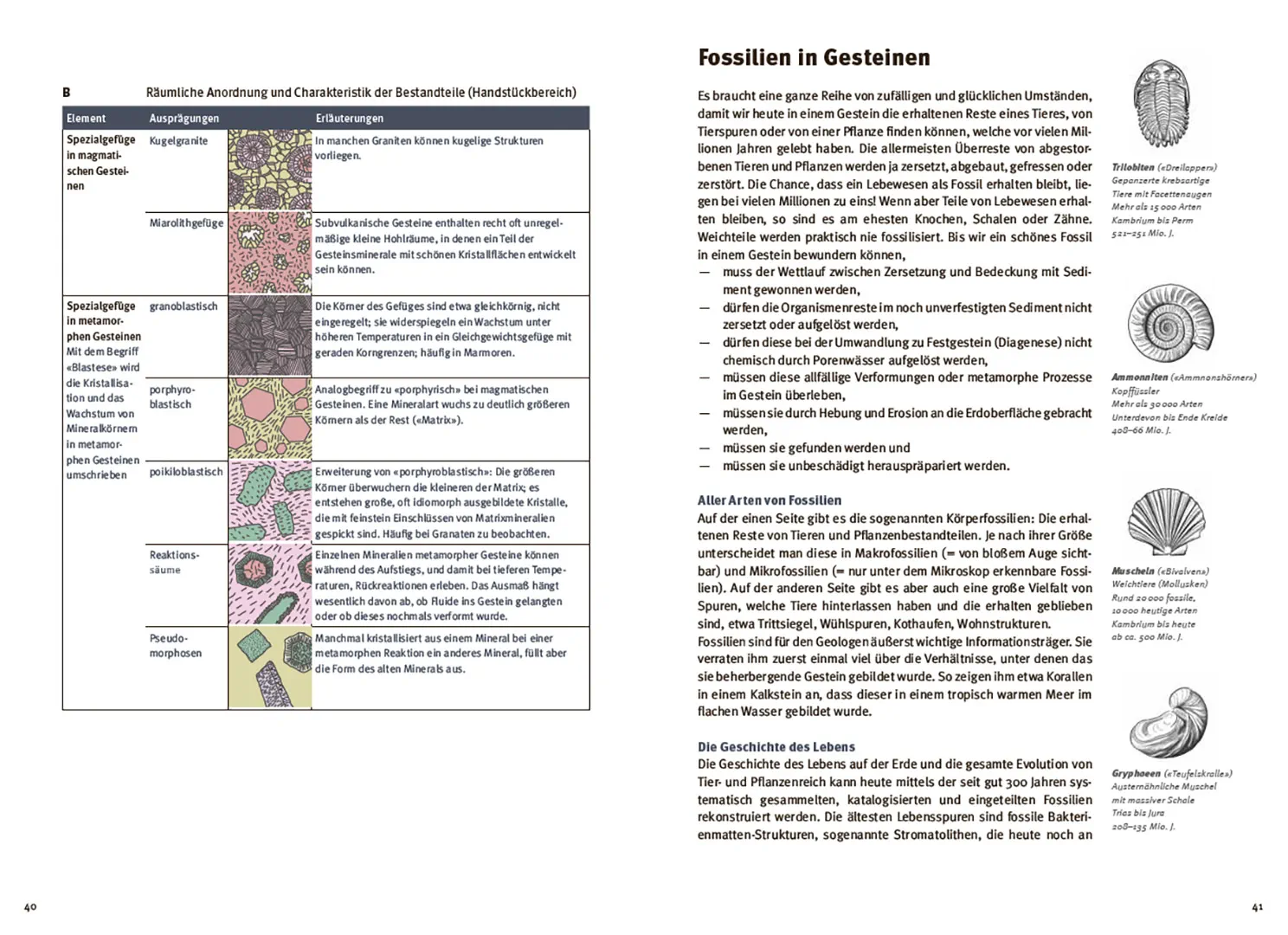 Beispielinhalt (Bild) Gesteine einfach bestimmen
