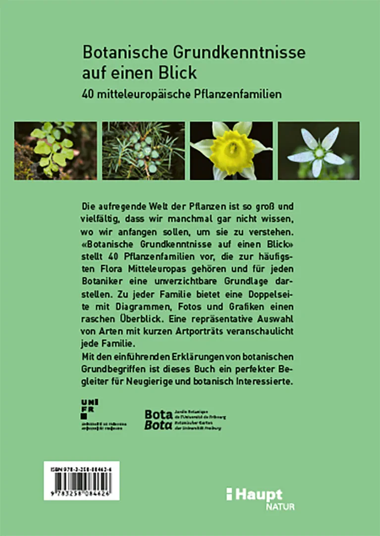 Rückseitencover Botanische Grundkenntnisse auf einen Blick