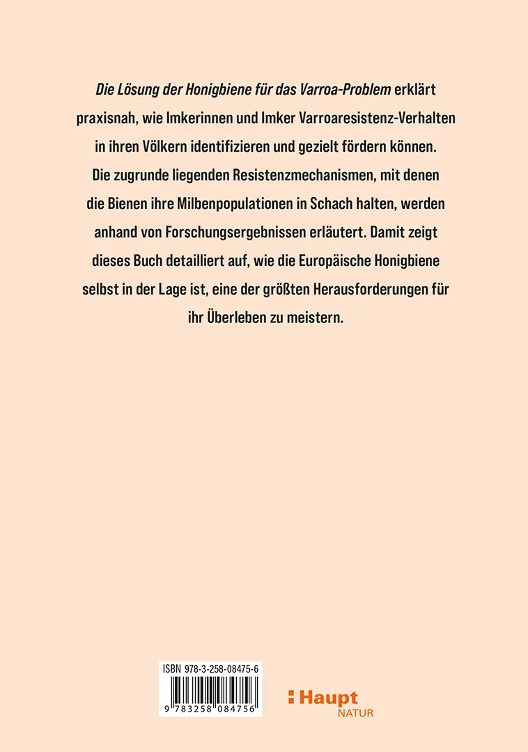 Rückseitencover Die Lösung der Honigbiene für das Varroa-Problem