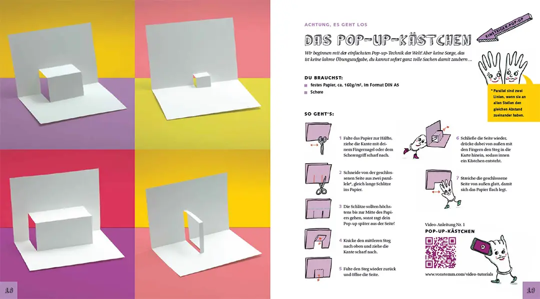 Beispielinhalt (Bild) Die Pop-up-Werkstatt für Kinder