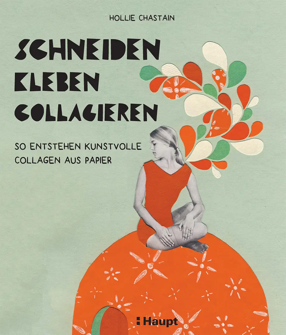 Vorderes Coverbild schneiden, kleben, collagieren