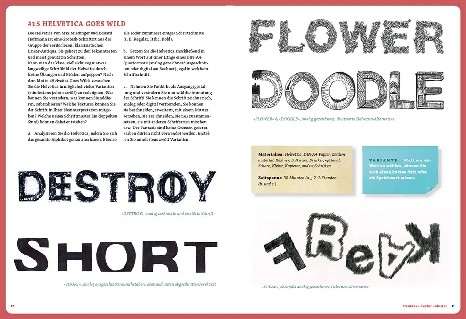 Beispielinhalt (Bild) Die Praxis des Gestaltens