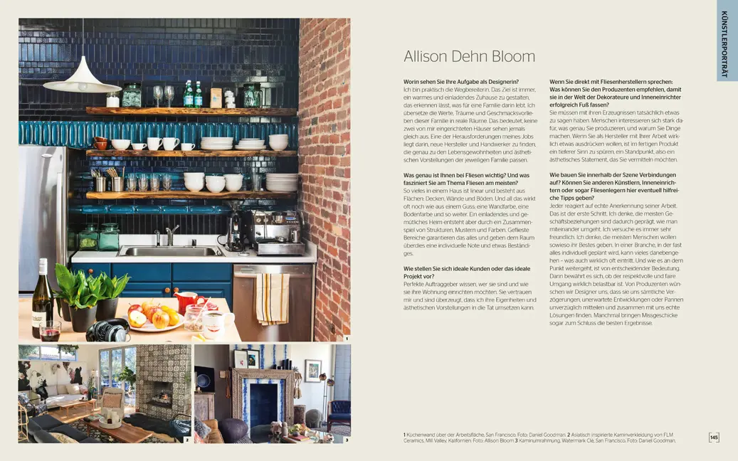 Beispielinhalt (Bild) Handgemachte Fliesen aus Keramik