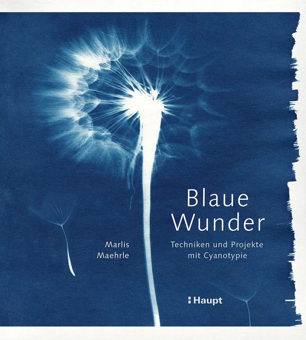 Vorderes Coverbild Blaue Wunder - Techniken und Projekte mit Cyanotypie