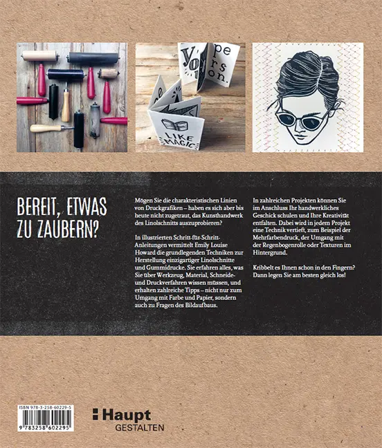 Rückseitencover Linolschnitt - Techniken und Projekte