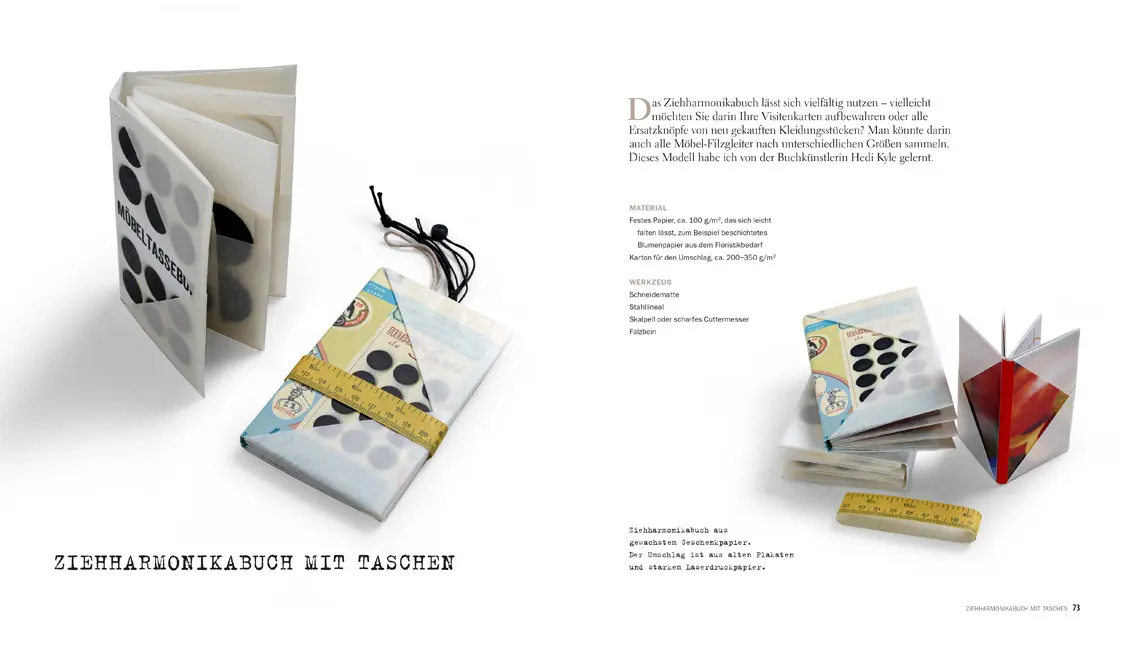 Beispielinhalt (Bild) Bücher binden