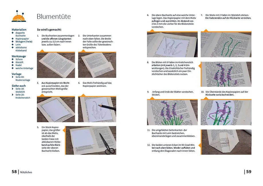 Beispielinhalt (Bild) Papier trifft Faden