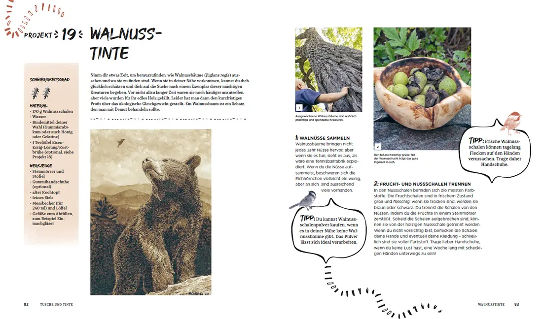 Beispielinhalt (Bild) Malwerkstatt Natur für Kinder