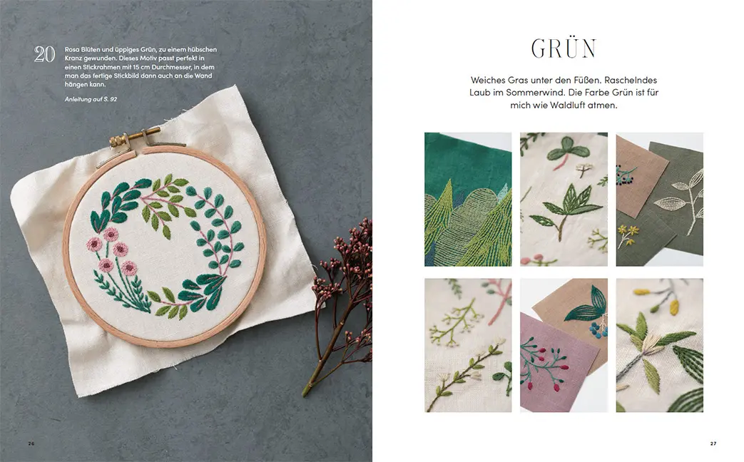 Beispielinhalt (Bild) Blumenmuster sticken