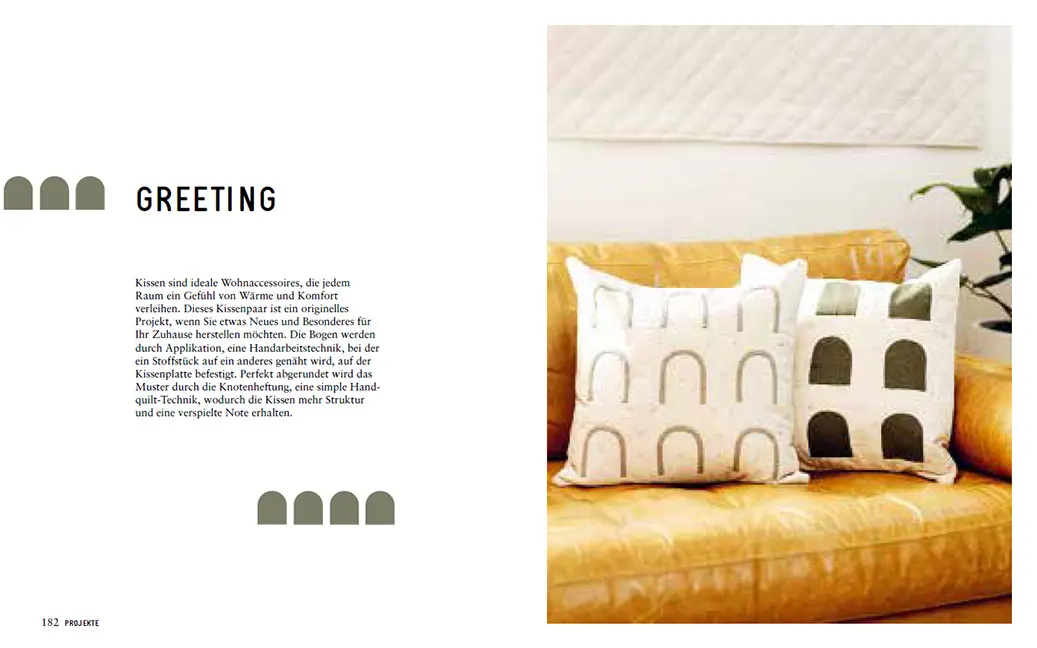 Beispielinhalt (Bild) Quilten von Hand