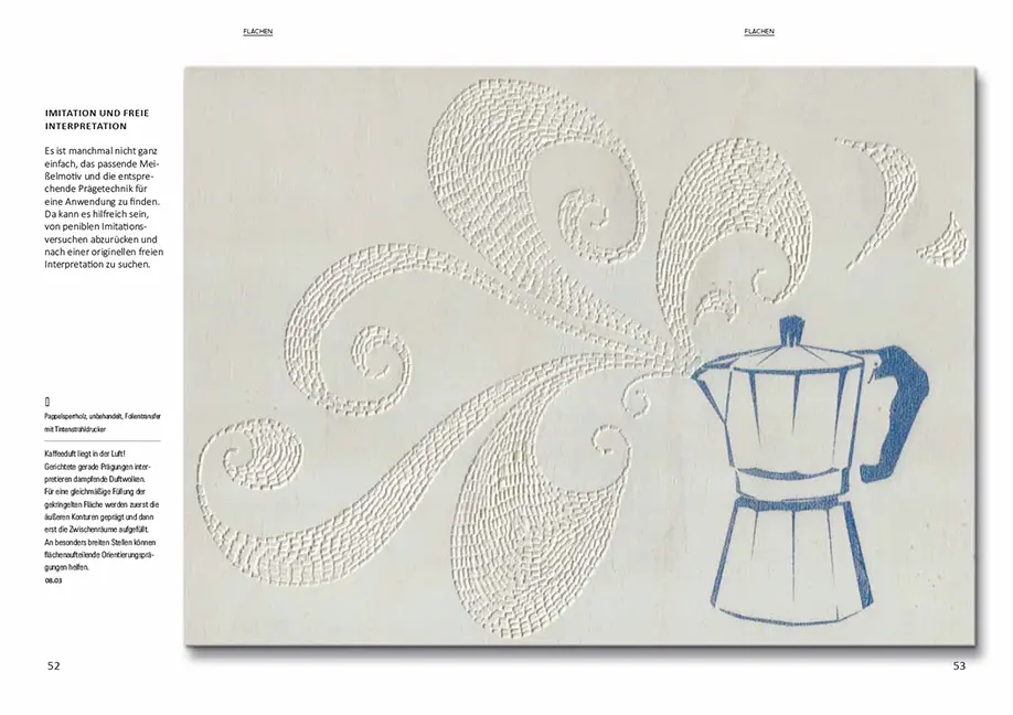 Beispielinhalt (Bild) Holz prägen