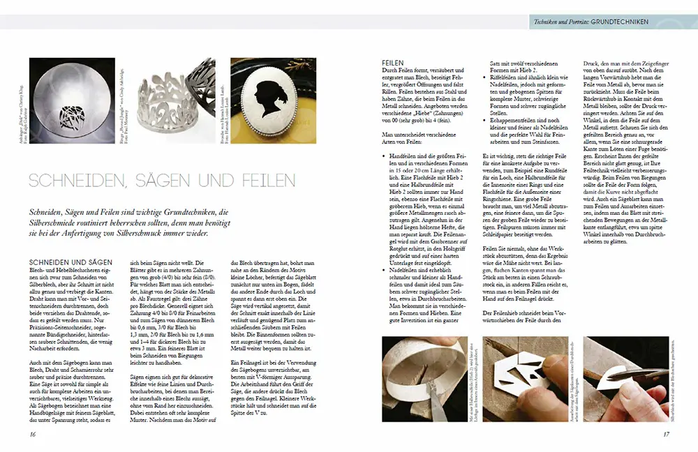 Beispielinhalt (Bild) Silberschmuck gestalten