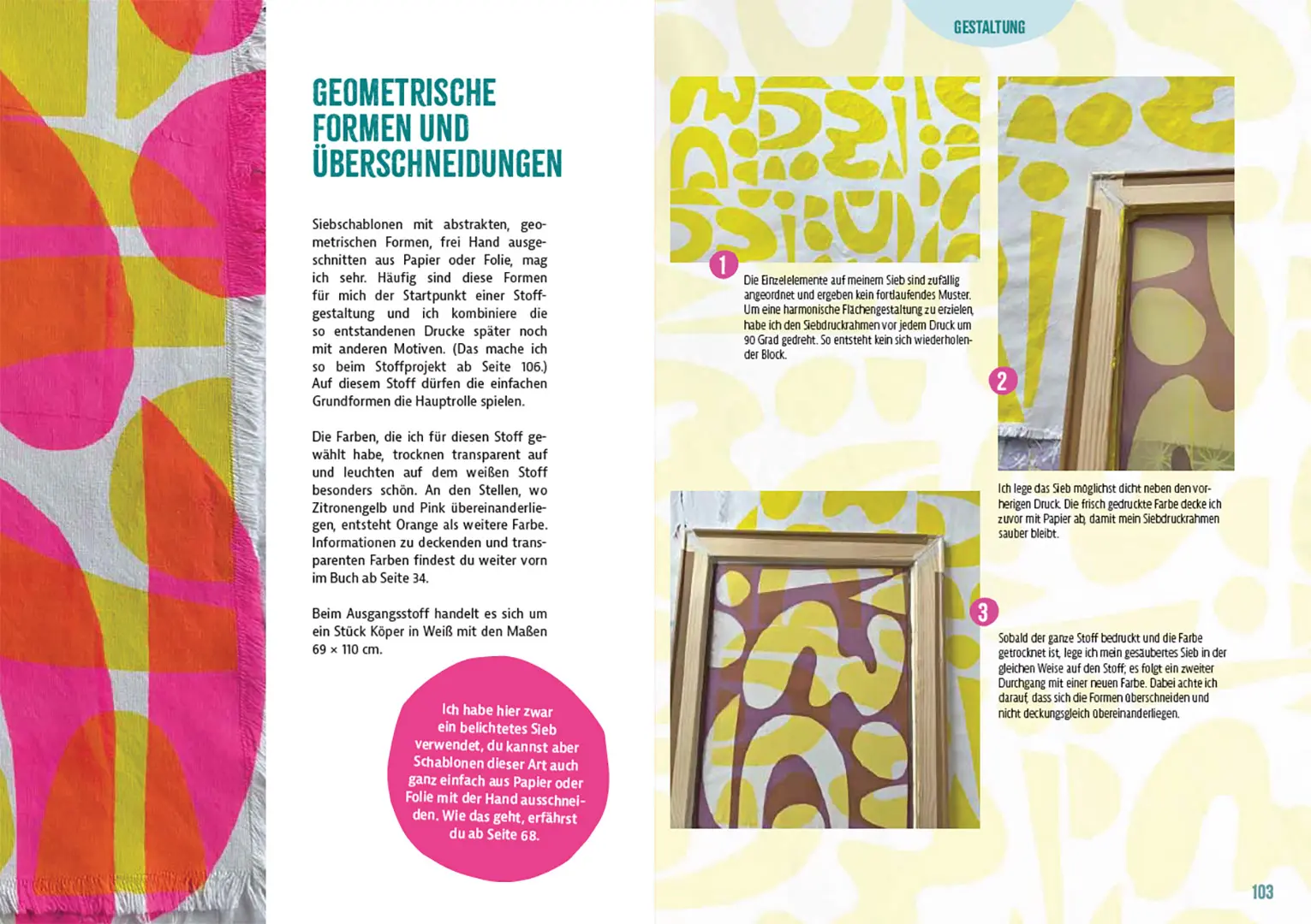 Beispielinhalt (Bild) Einfach Siebdruck