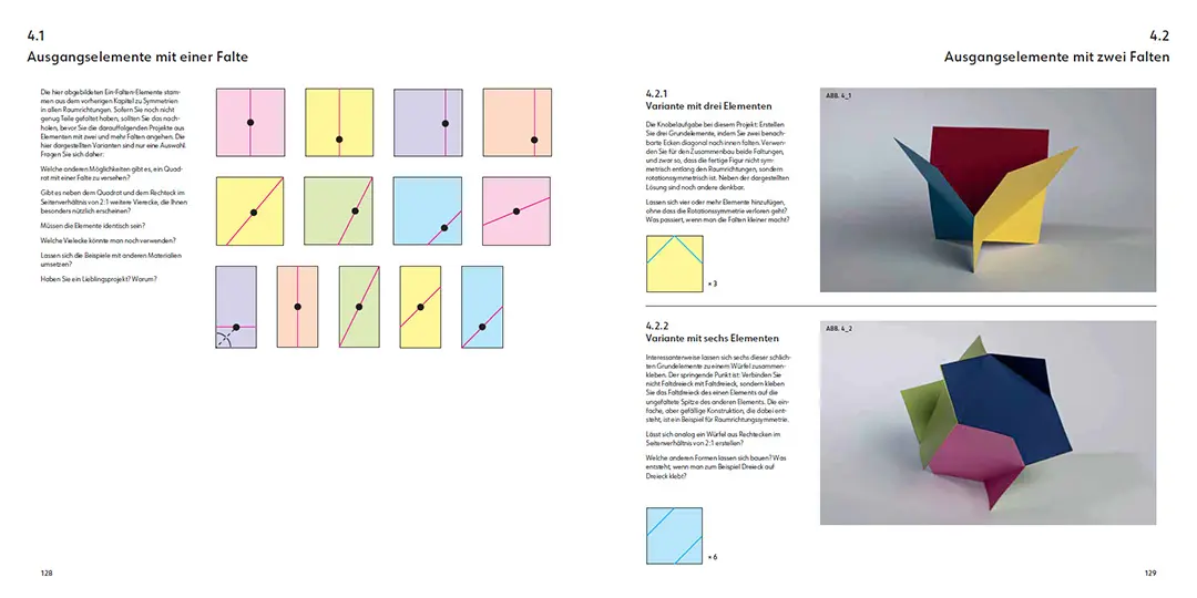 Beispielinhalt (Bild) Papier in der dritten Dimension