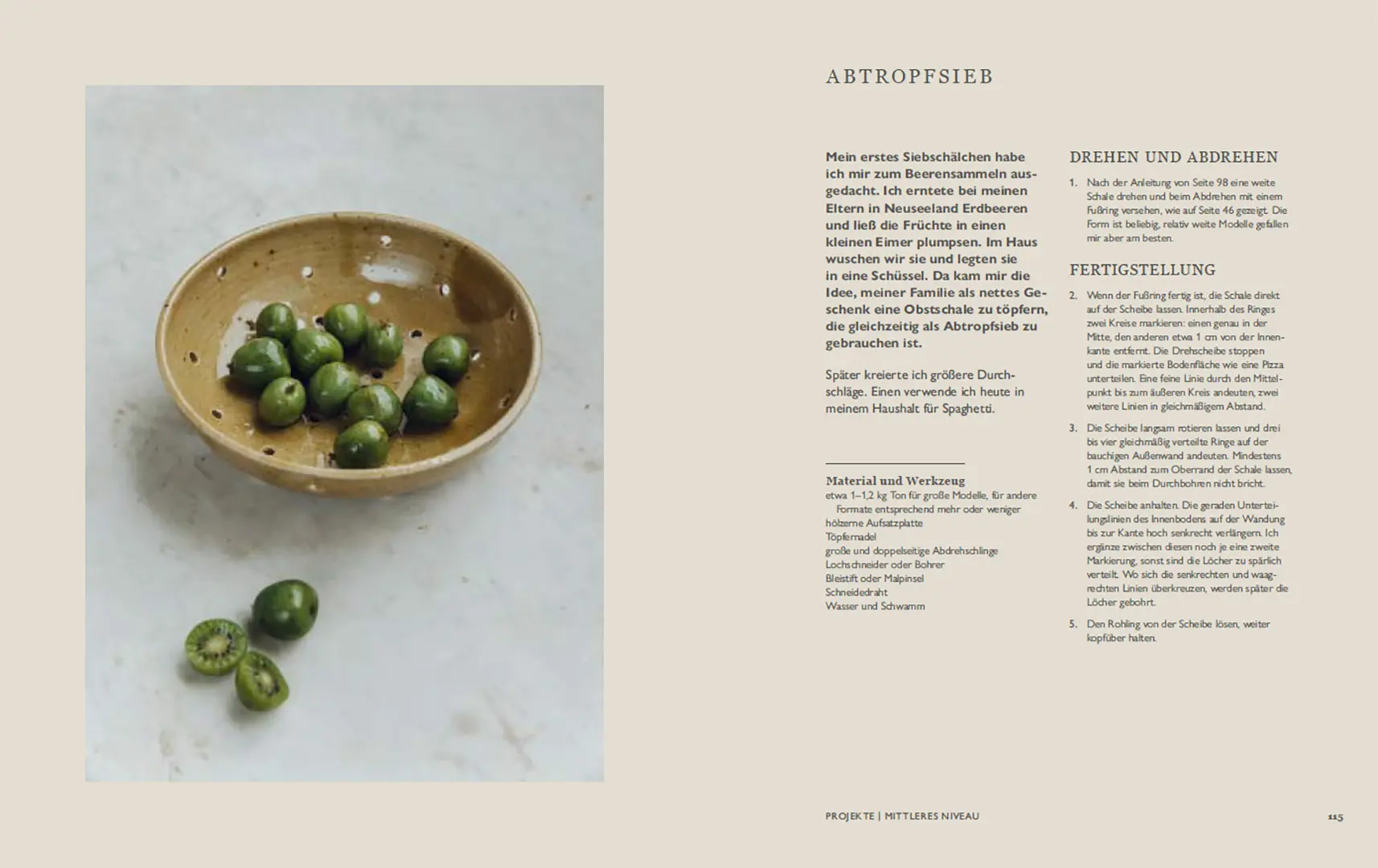 Beispielinhalt (Bild) Auf der Scheibe geformt