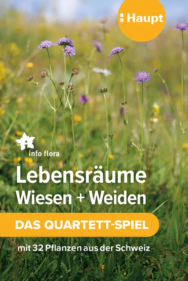 Vorderes Coverbild Lebensräume Wiesen und Weiden – das Quartett-Spiel