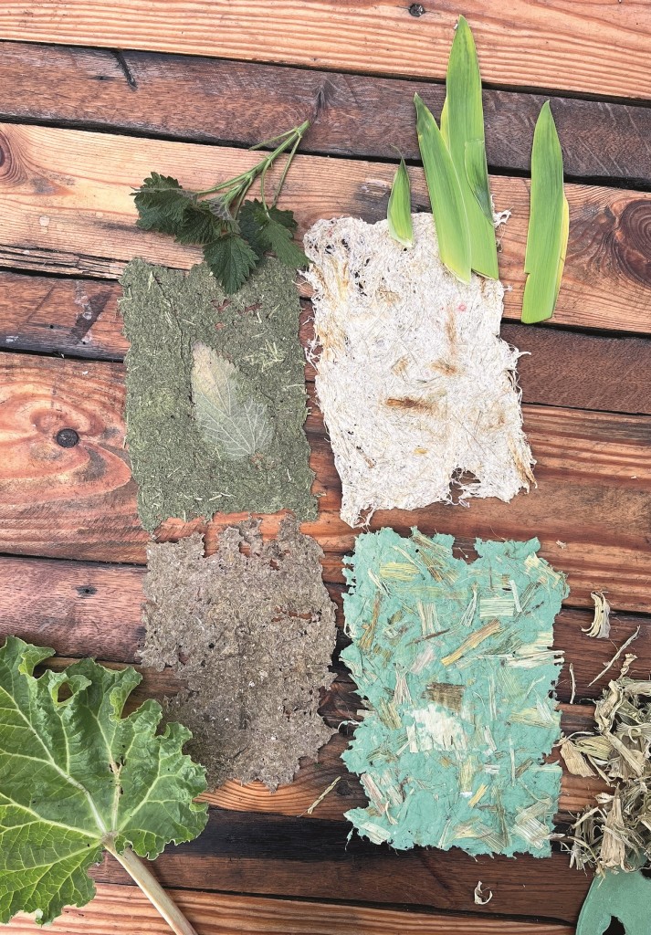 Papiere schöpfen und gestalten: Brennnesselpapier